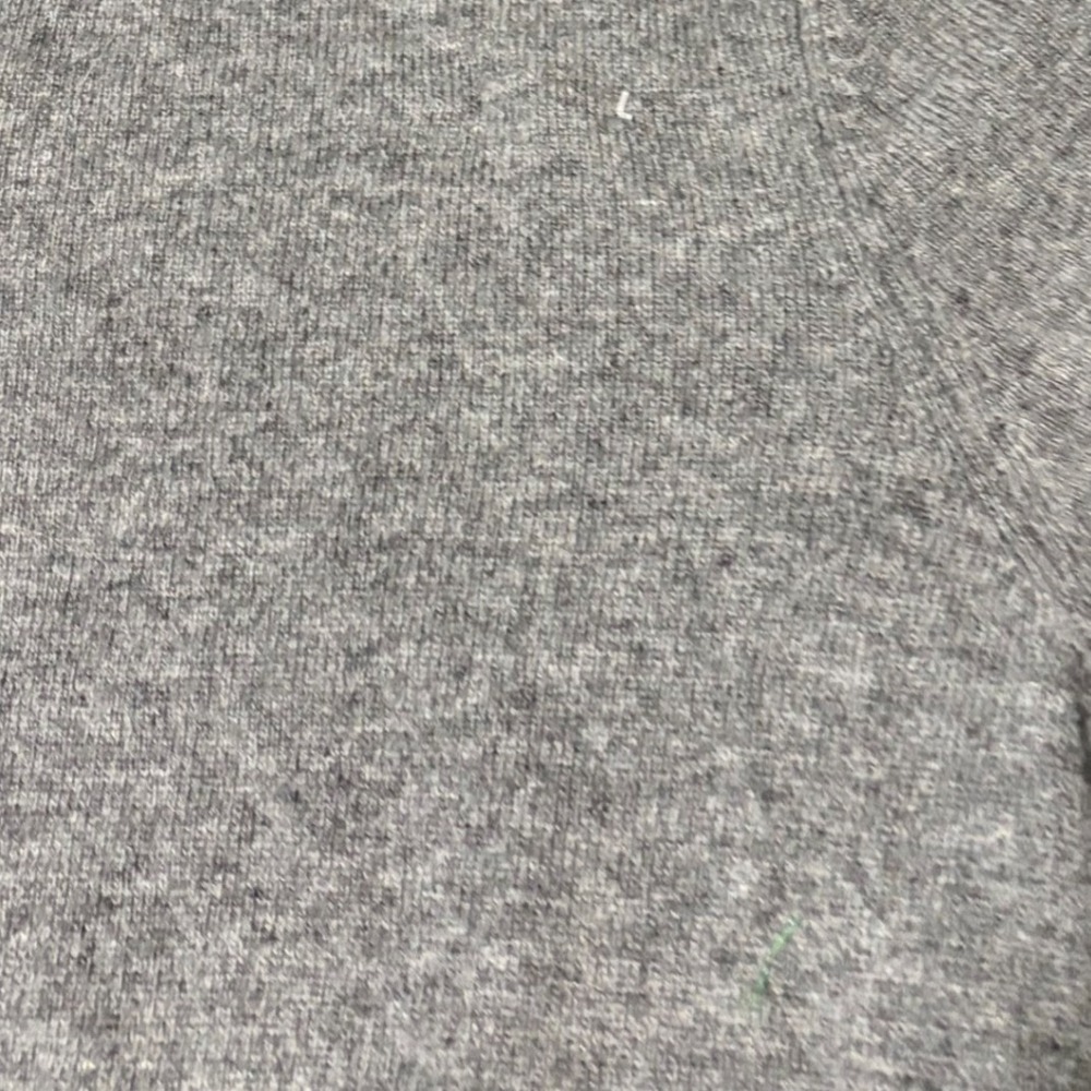 NWT Christian Lacroix Cashmere Quarter Zip Sweater Mens Medium Grey Fall Luxury - Picture 6 of 8